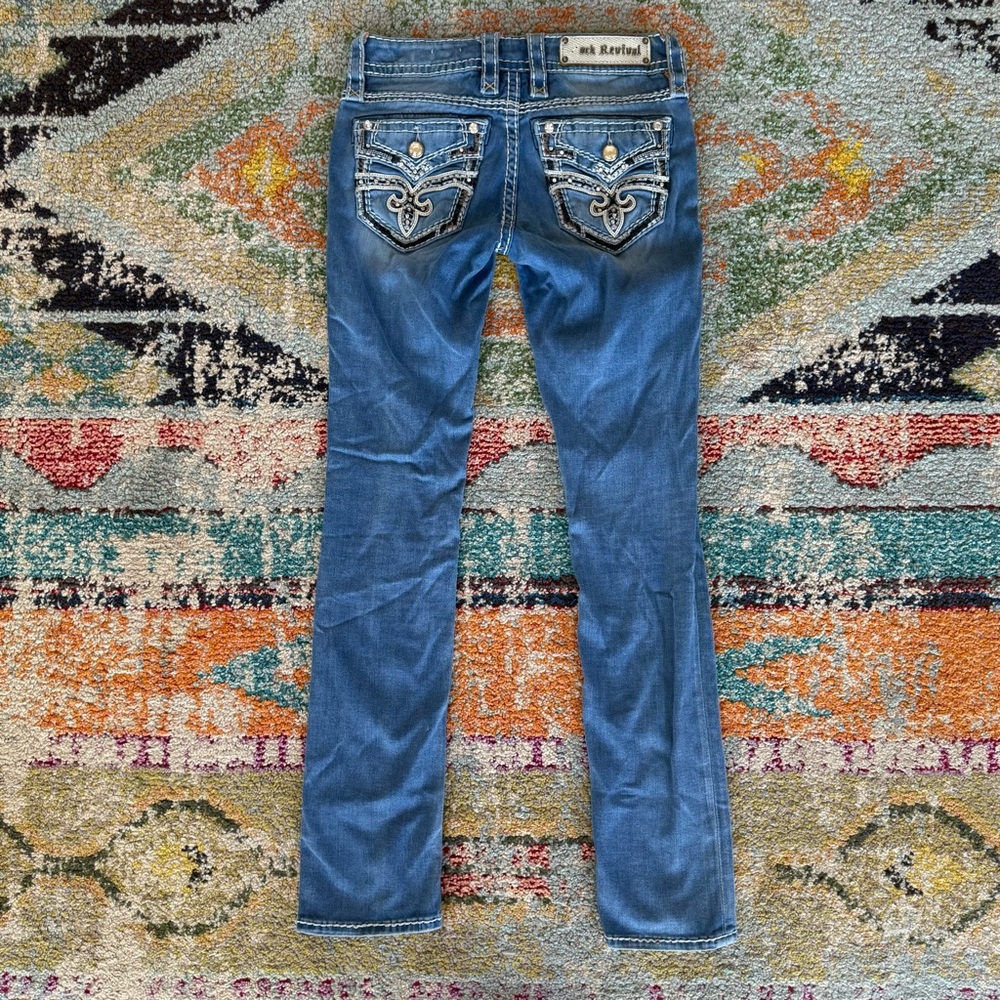 Rock Revival Arisa Rhinestone Embellished Straight Leg Jeans - Picture 5 of 15